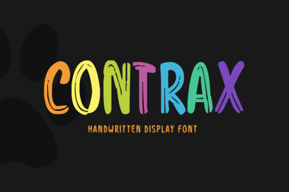 Contrax: Bold, Fun, Organic Display Font