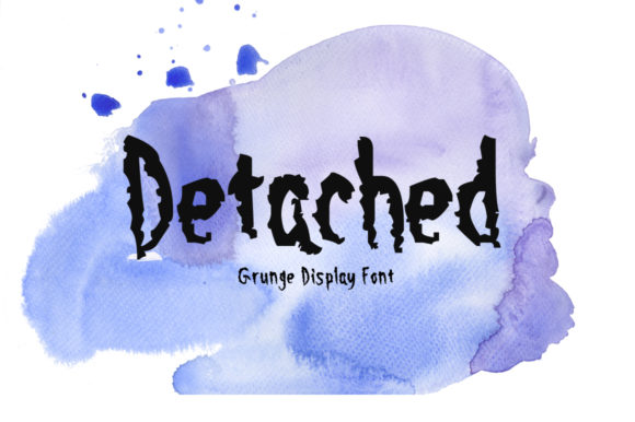 Detached: A Display Font with Grungy Charm and Clear Design Intent