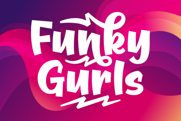 Funky Gurls: The Playful Display Font That Brings Comic Energy to Real-World Projects