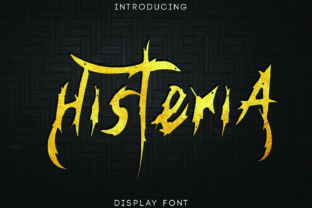 Histeria: A Twisted Display Font for Horror Projects