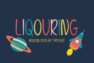 Liqouring: A Playful Display Font with Whimsy