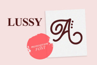 Lussy: A Playful Monogram Font with Romantic Charm