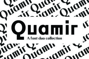 Quamir: A Bold, Modern Display Font