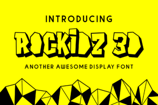 Rockidz 3D: Whimsical Handwritten Boldness