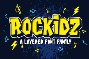 Rockidz: A Whimsical Handwritten Font with Bold Energy