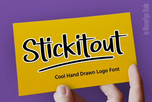 Stickitout: Urban Display Font with Bold Character