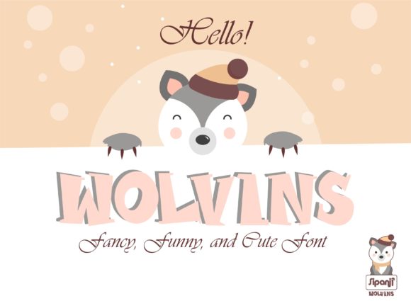 Wolvins: A Funny, Bold & Cute Display Font